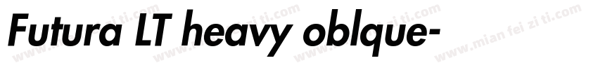 Futura LT heavy oblque字体转换